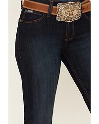 Cinch Women's Jenna Dark Wash Bootcut Slim Fit Stretch Denim Jeans