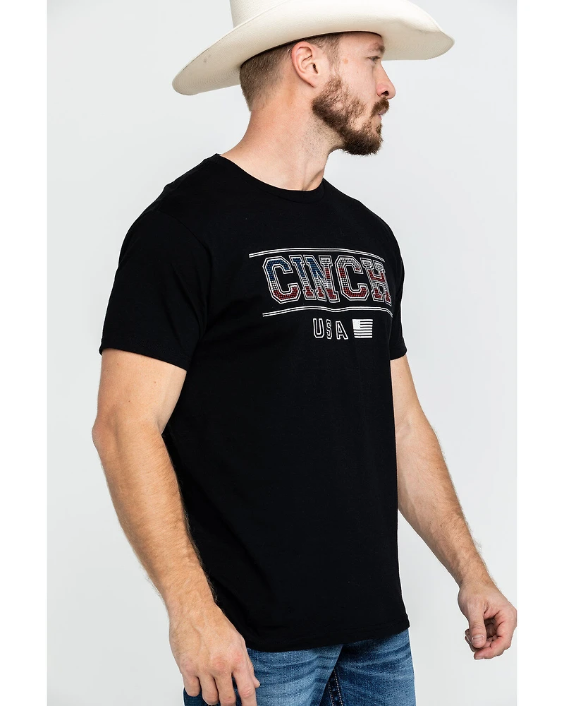 Cinch Men's Logo Flag Graphic T-Shirt