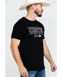 Cinch Men's Logo Flag Graphic T-Shirt