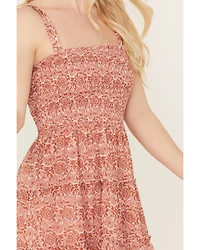 Trixxi Women's Floral Printed Mini Dress