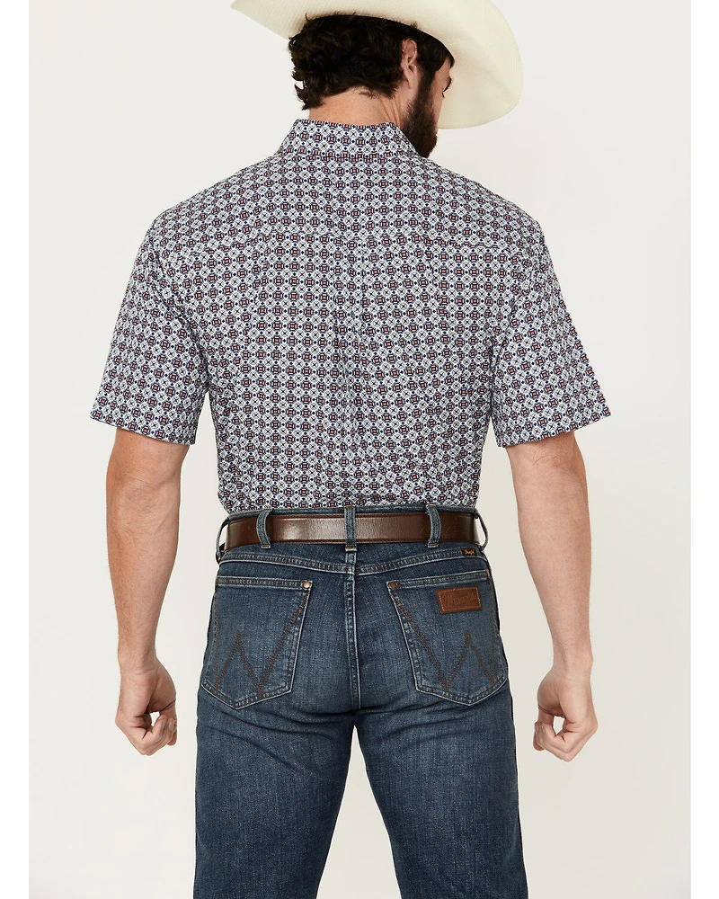 Cinch Men's Boot Barn Exclusive Medallion Print Short Sleeve Button-Down Western Shirt