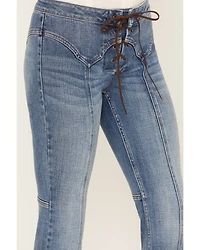 Idyllwind Women's Copper Ridge Low Rise Lace Flare Jeans