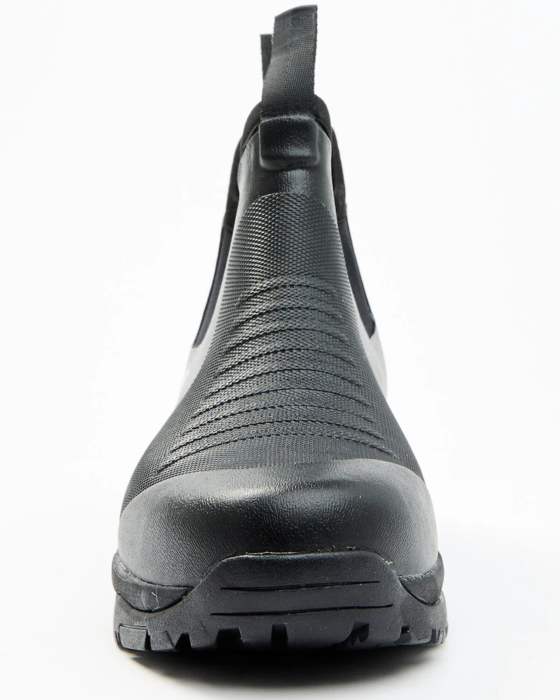 RANK 45® Men's 6.5" Rubber Ankle Boots - Round Toe