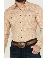 Cody James Men's Playing Field Floral Print Long Sleeve Snap Western Shirt