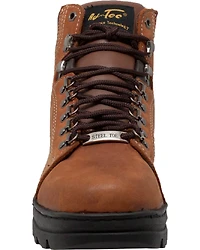 AdTec Men's 6" Leather Hiker Work Boots - Steel Toe