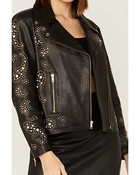 Boot Barn X Understated Leather Rhinestone Moto Jacket