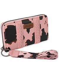 Wrangler Women's Cow Print Wallet