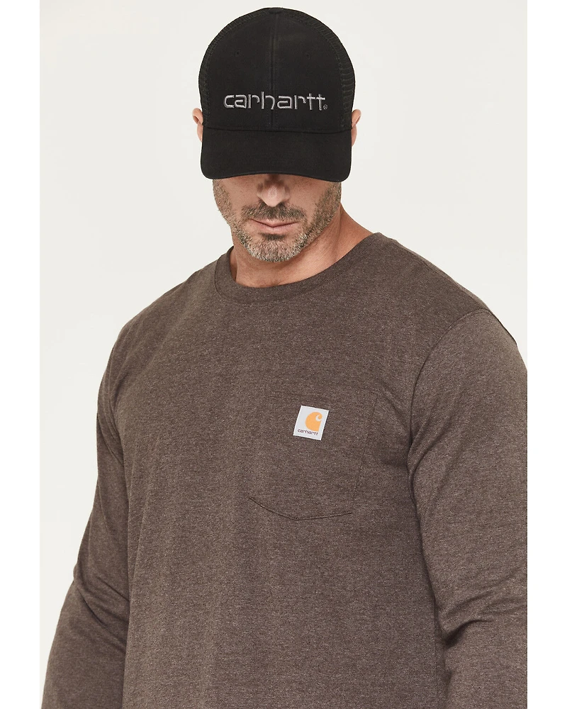Carhartt Men's Relaxed Fit Heavyweight Long Sleeve Pocket Graphic Work Shirt