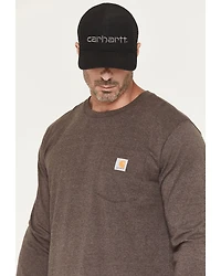 Carhartt Men's Relaxed Fit Heavyweight Long Sleeve Pocket Graphic Work Shirt