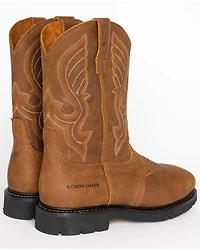 Cody James® Men's Broad Square Composite Toe Western Work Boots