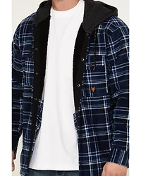 Hawx Men's Hooded Printed Polar Fleece Jacket