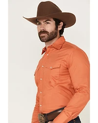 Roper Men's Basic Solid Long Sleeve Western Shirt