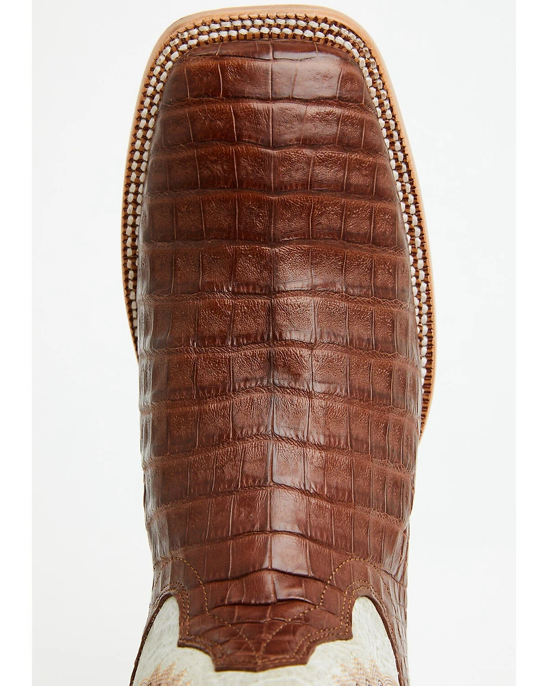 Ariat Men's Exotic Caiman Classic Callen Western Boots - Broad Square Toe