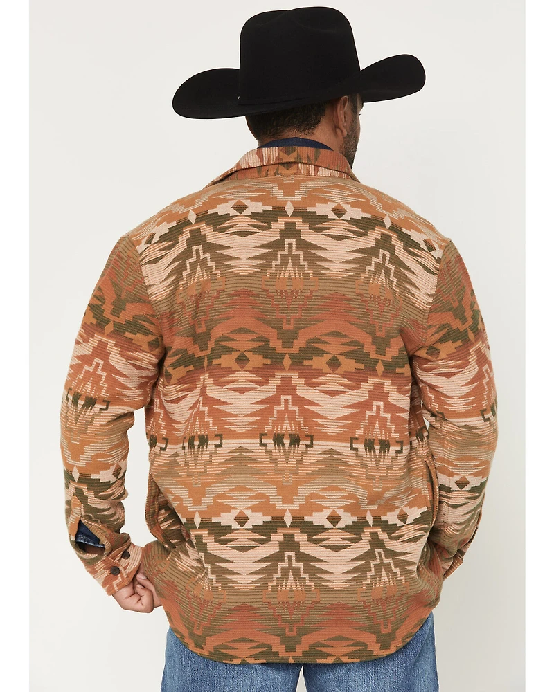 Pendleton Men's Driftwood Printed Button-Down Shirt Jacket