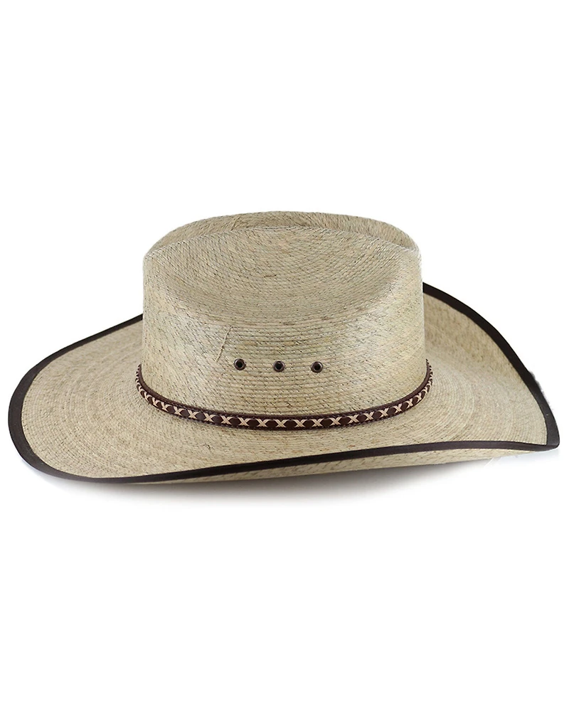 Cody James® Men's Brown Trimmed Straw Hat