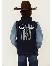 Cowboy Hardware Boys' Skull Flag Vest