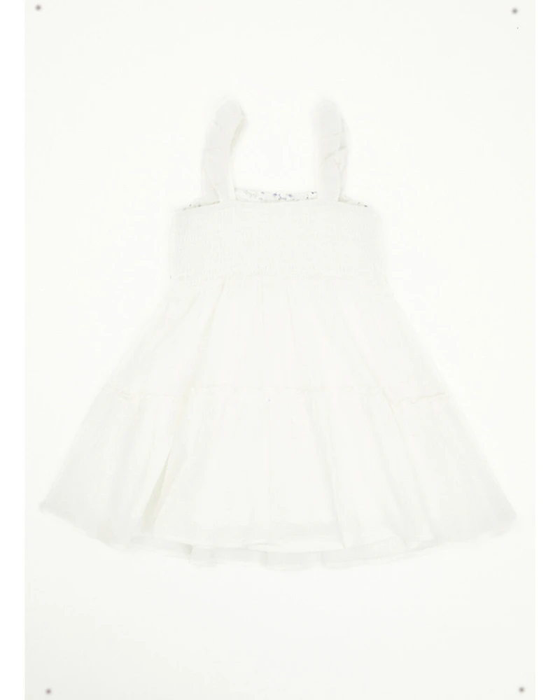 Yura Toddler Girls' Floral Patched Crochet Dress