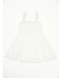 Yura Toddler Girls' Floral Patched Crochet Dress
