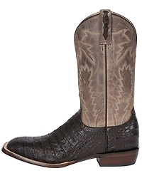 Lucchese Men's Wyatt Exotic Caiman Western Boots - Broad Square Toe