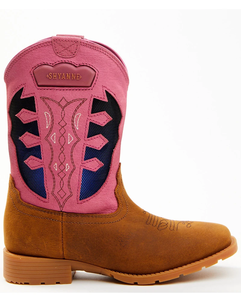Shyanne Girls' Light-Up Western Boots - Round Toe
