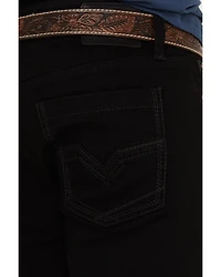 Moonshine Spirit Men's Night Star Wash Decker Slim Straight Stretch Denim Jeans