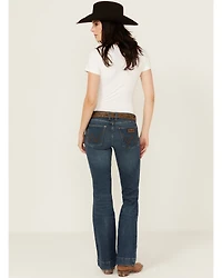 Wrangler Retro Women's Jana Dark Wash Mid Rise Mae Trouser Jeans