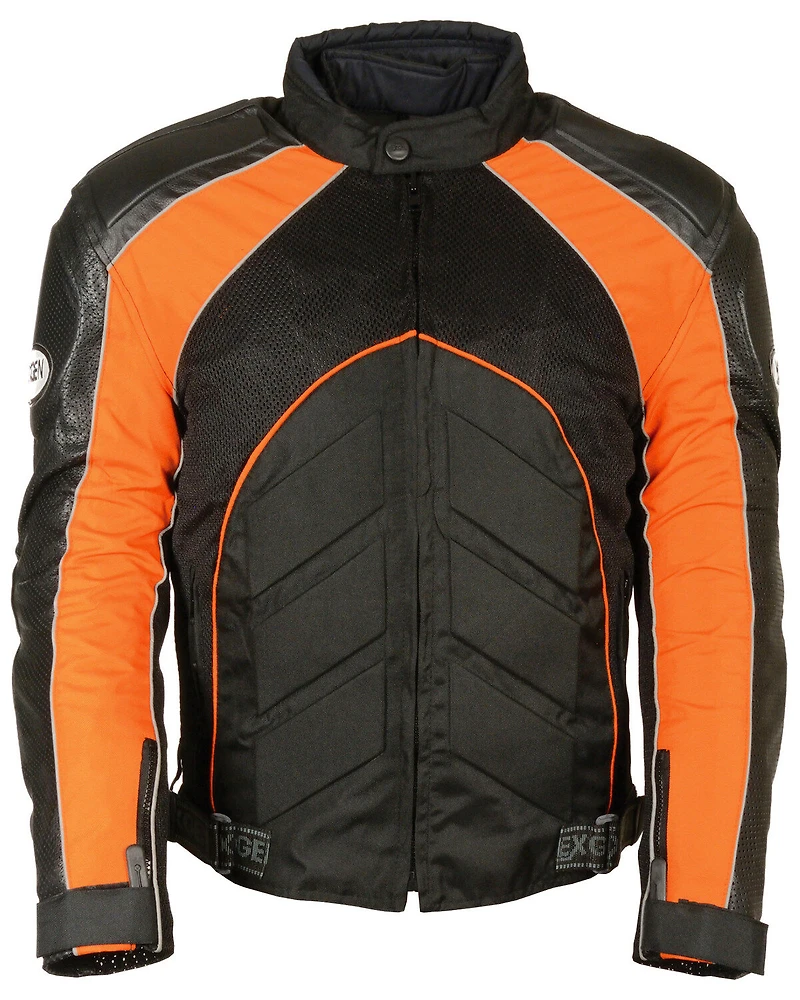 Milwaukee Leather Men's Combo Textile Mesh Racer Jacket