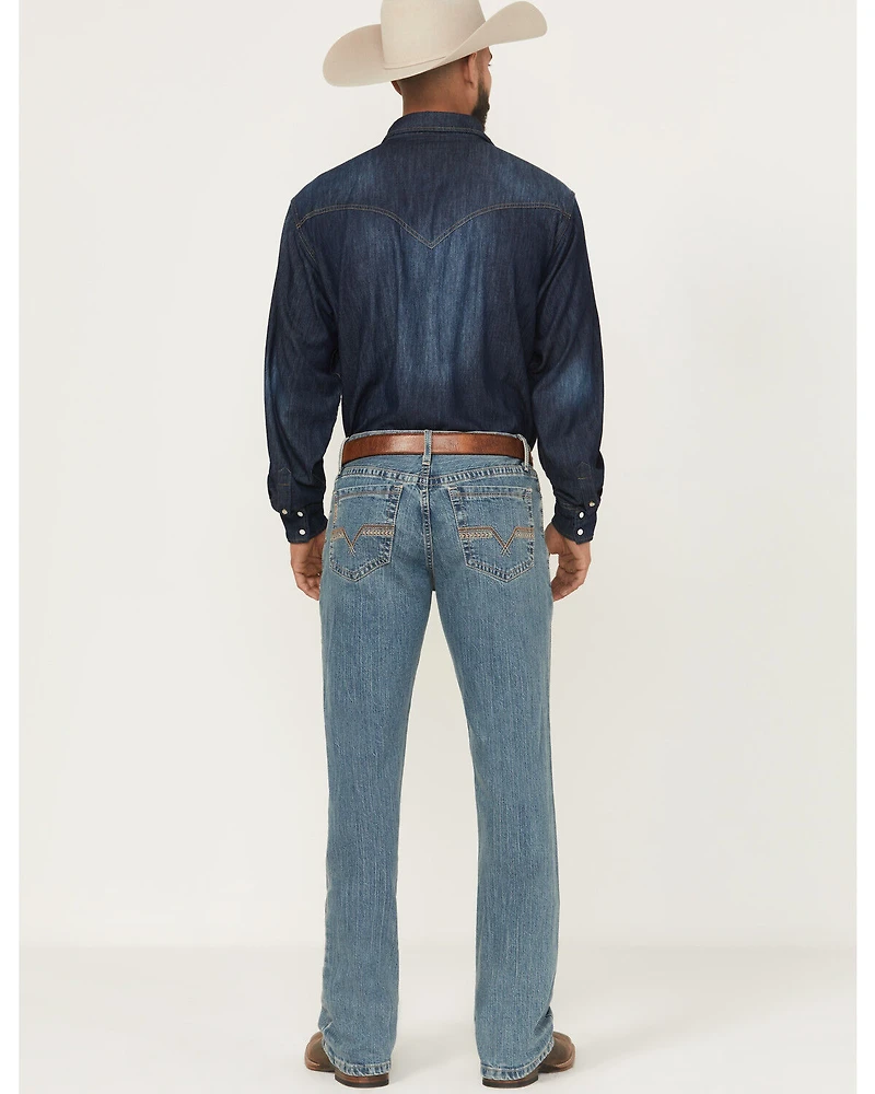 Cinch Men's Ian Medium Wash Slim Bootcut Performance Stretch Denim Jeans
