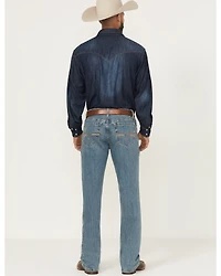Cinch Men's Ian Medium Wash Slim Bootcut Performance Stretch Denim Jeans