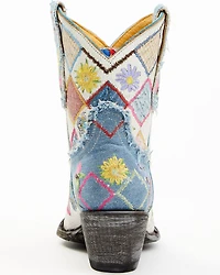 Yippee Ki Yay by Old Gringo Women's Heirloom Short Embroidered Patchwork Booties - Round Toe