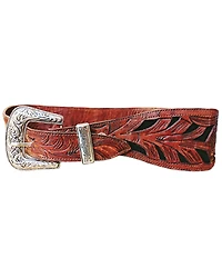 Kobler Women's Hand Tooled Inlay Belt