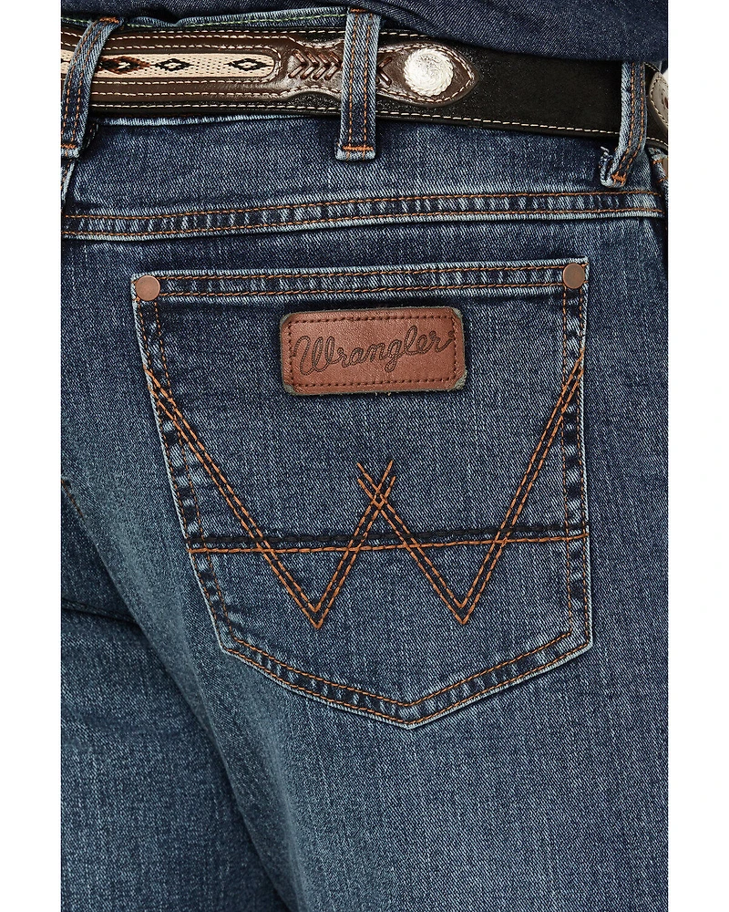 Wrangler Retro Men's Gaffery Medium Wash Slim Straight Stretch Denim Jeans