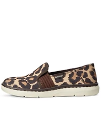 Ariat Women's Ryder Slip-On Leopard Shoes - Round Toe