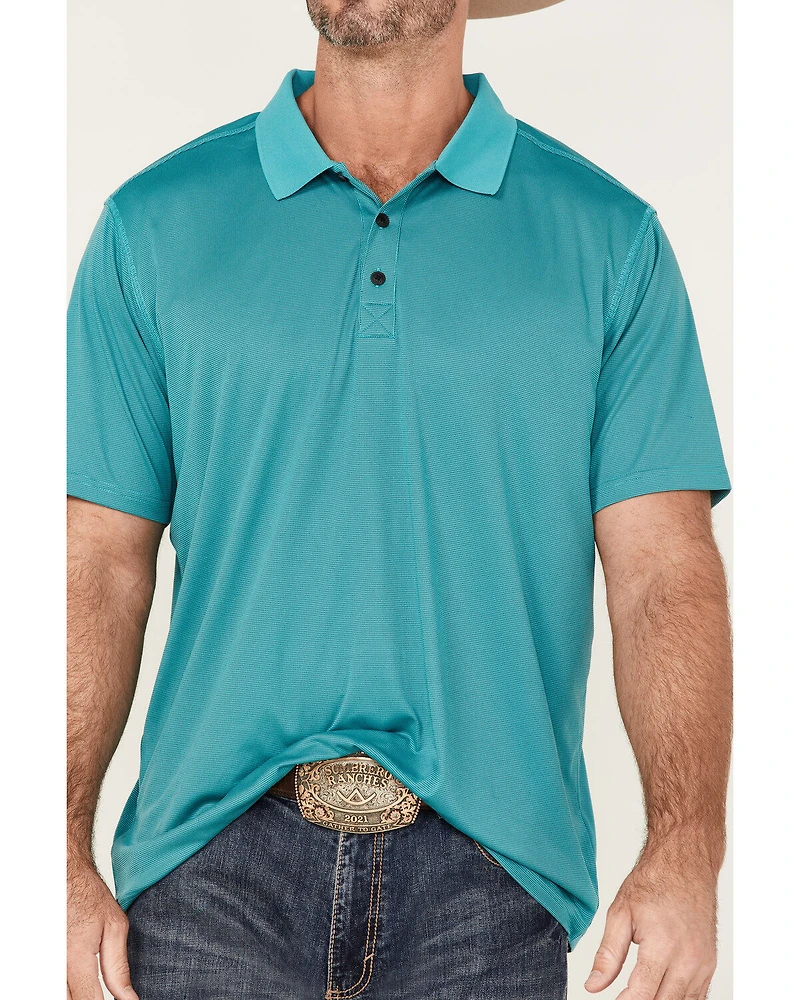 RANK 45® Men's Spinner Solid Short Sleeve Polo Shirt