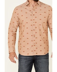 Pendleton Men's All-Over Dobby Chambray Long Sleeve Button Down Western Shirt