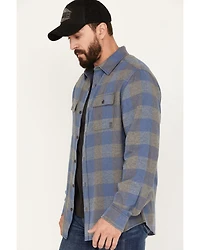 Brothers and Sons Men's Buffalo Checkered Print Long Sleeve Button Down Western Flannel Shirt