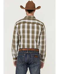 Gibson Men's Station Plaid Long Sleeve Button-Down Western Shirt