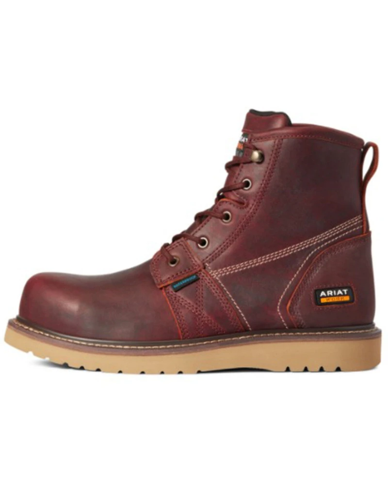 Ariat Men's Rusted Copper Rebar Wedge 6" H20 Work Boot - Composite Toe