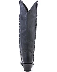 Lane Women's Plain Jane Distressed Round Toe Western Boots