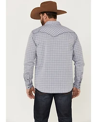 Moonshine Spirit Men's Jail Break Plaid Long Sleeve Snap Western Shirt
