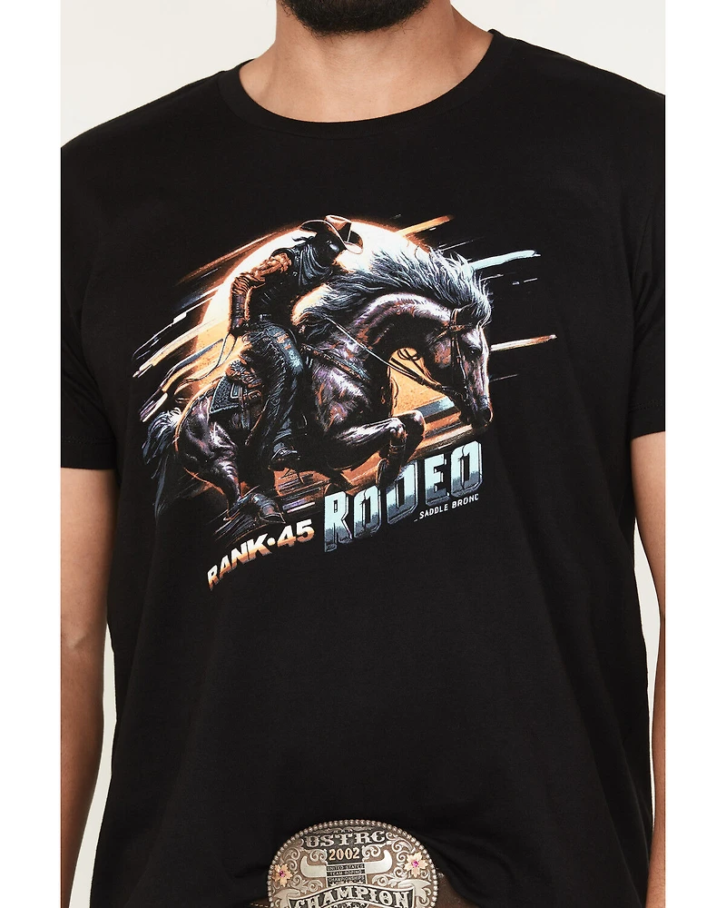RANK 45® Men's Bronc Lightning Short Sleeve Graphic T-Shirt