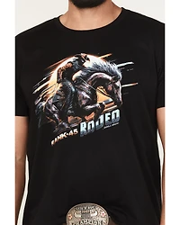 RANK 45® Men's Bronc Lightning Short Sleeve Graphic T-Shirt