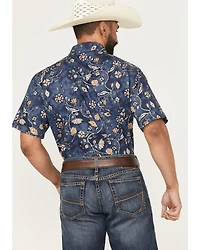 Pendleton Men's Laramie Floral Print Short Sleeve Snap Western Shirt