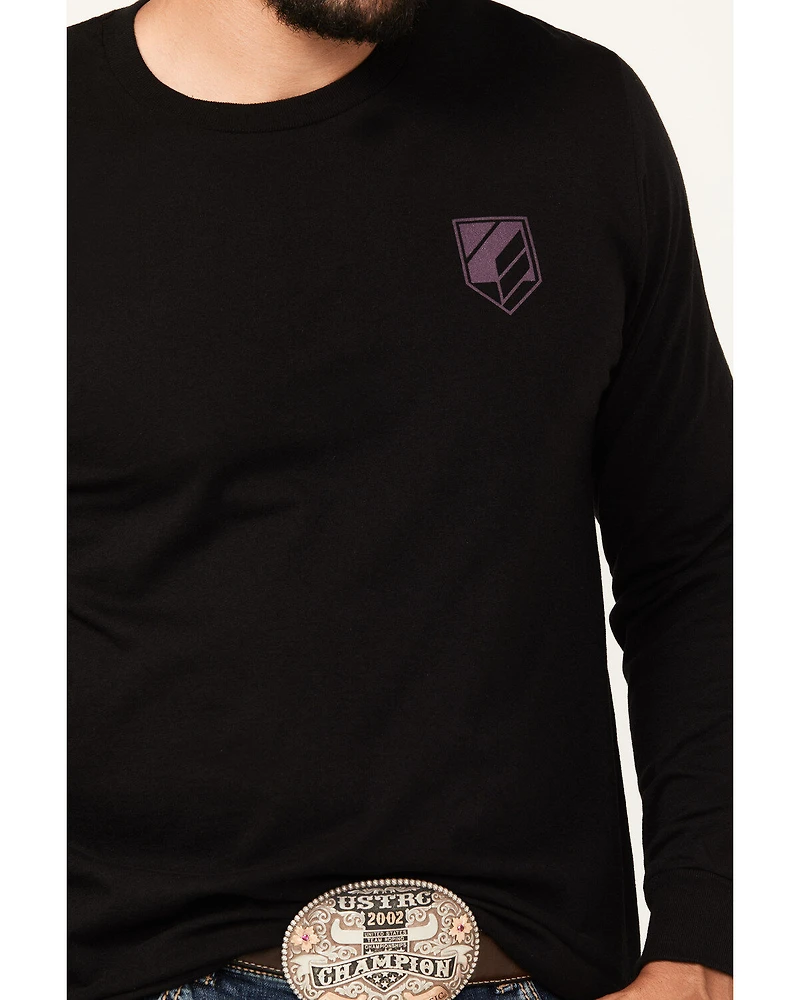 RANK 45® Men's Bucklog Long Sleeve Graphic T-Shirt
