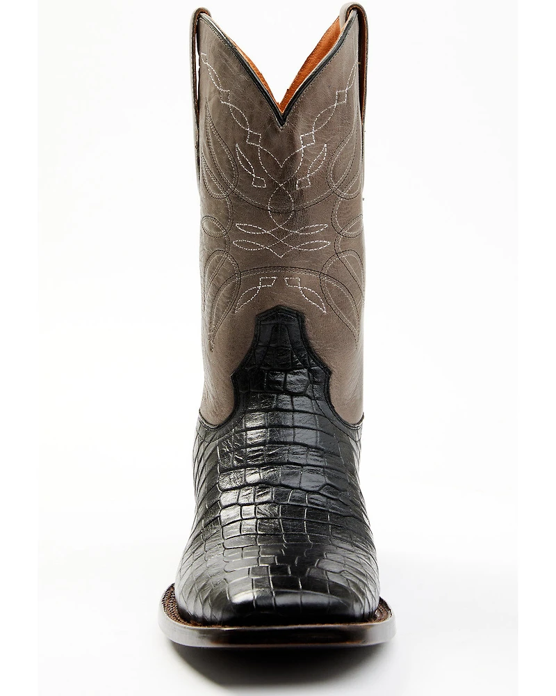Cody James Men's Alligator Print Western Boots - Broad Square Toe