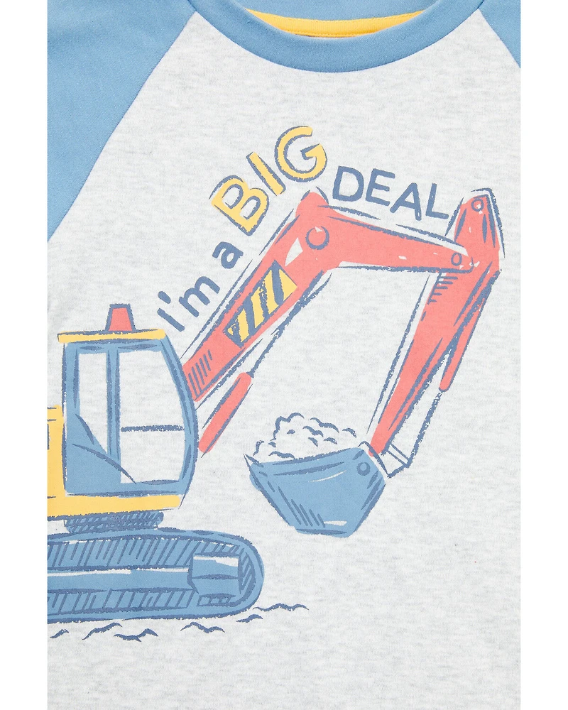 Rugged Bear Toddler Boys' I'm A Big Deal Short Sleeve Graphic T-Shirt