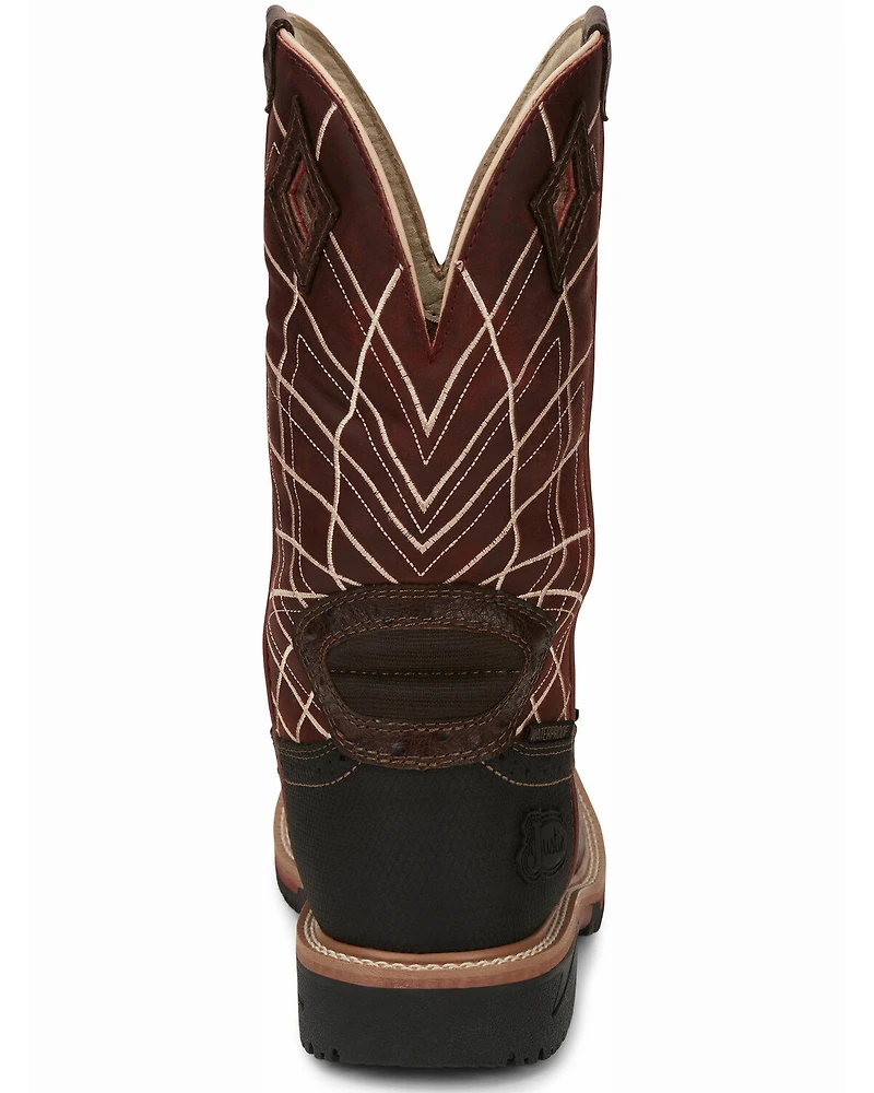 Justin Men's Derrickman Western Work Boots - Composite Toe
