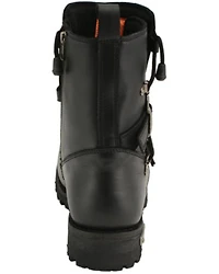 Milwaukee Leather Men's Tactical Buckle Logger Motorcycle Boots Round Toe - Extended Sizes