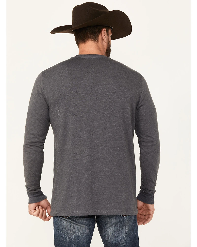 Cody James Men's Tribal Bull Long Sleeve Graphic T-Shirt