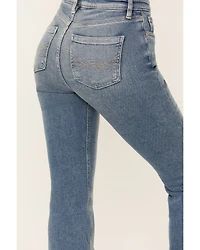 Idyllwind Women's Barnwell Medium Wash High Rise Flare Stretch Denim Jeans